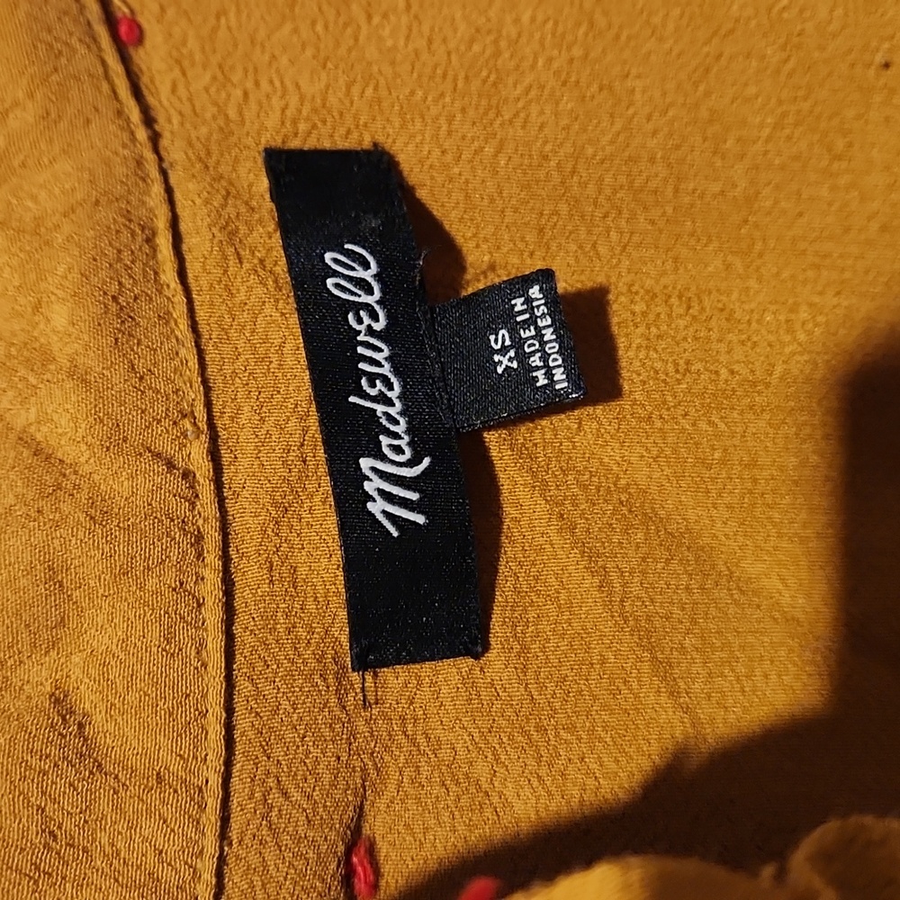❤️ MADEWELL QUILTED BACK MADEWELL CENTRAL DRAPEY SHIRT - ONE OF A KIND!, XS - Picture 6 of 9